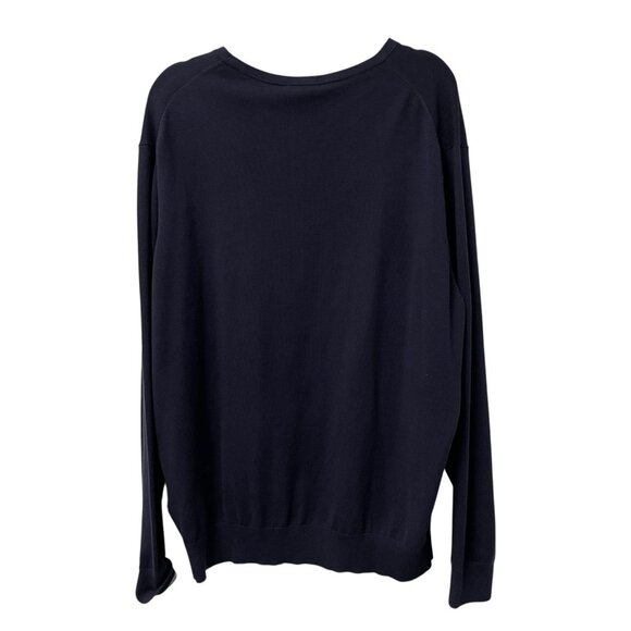 CUTTER & BUCK V-NECK SWEATER PREPPY KNIT DARK ACADEMIA MENS XXL NEW CLASSIC BLUE - Picture 2 of 6